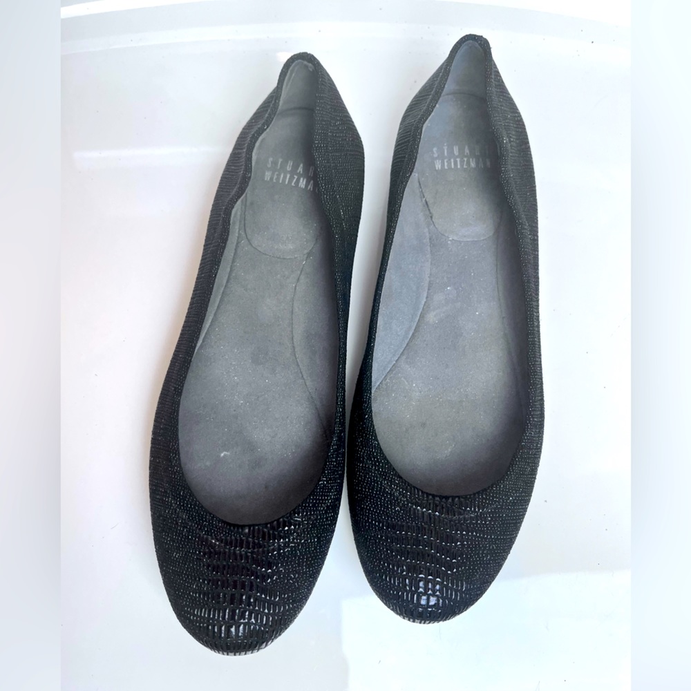 Stuart Weitzman Black Ballerina Flats Size 6